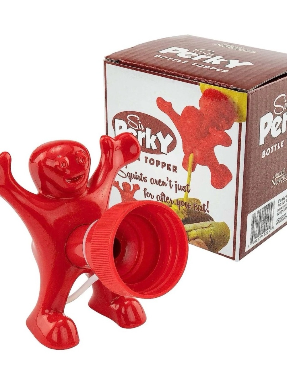 Sir Perky Bottle Topper Fairly Odd Novelties Funny Condiments Squirts